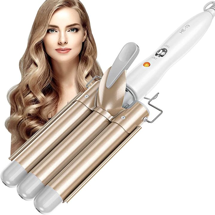 Hair%20Curler,%2025mm%20Hair%20Waver%20Curling%20Iron%20Wand%20Adjustable%20Temperature%20with%202%20Temperature%20Control%20for%20Long%20or%20Short%20Hair%20Styling,%20Curling%20Iron%20Large%20Wave%20Ceramic%20Wide%20Hair%20Crimpers,%20Gold%20-%20Image%202