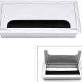 COMPUTER DESK OFFICE TABLE WIRE CAP / WIRE COVER ALUMINIUM RECTANGLE 6 X 3. 