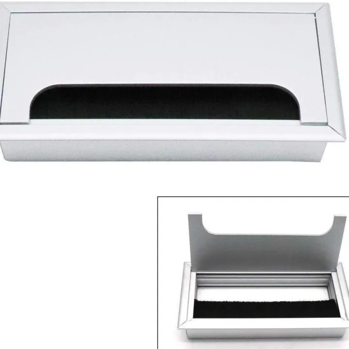 COMPUTER%20DESK%20OFFICE%20TABLE%20WIRE%20CAP%20/%20WIRE%20COVER%20ALUMINIUM%20RECTANGLE%206%20X%203%20-%20Image%205