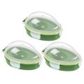 XHHDQES Avocado Keeper 3 Pieces Reusable Avocado Storage Container Individual Avocado Saver Avocado Pod Avocado Cover. 