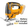 INGCO Cordless Jig Saw 20v with 5pcs blades(WITHOUT battery and Charger). 
