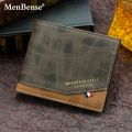 New Bronzed Printed Hinge Men's Wallet Short Frosted Multi Slot Large Capacity Money Clip Card Package Coin Purse Card Pack. 