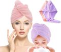 Quick Dry Bath Hair Drying Towel Head Wrap Hat Super Absorbent Shower Cap. 