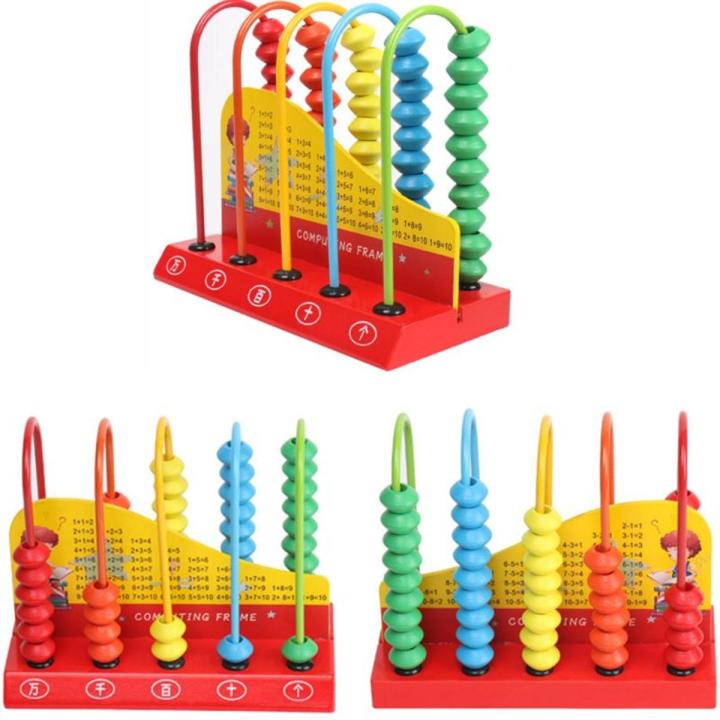 Wooden Abacus Mathematical Learning Rack For Toddlers | Daraz.pk