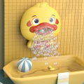 1pc Baby Bath Toys Bubble Machine Duck Music Kids Bath Toy Bathtub Soap Automatic Bubble Maker Baby Bathroom Toy For Children. 