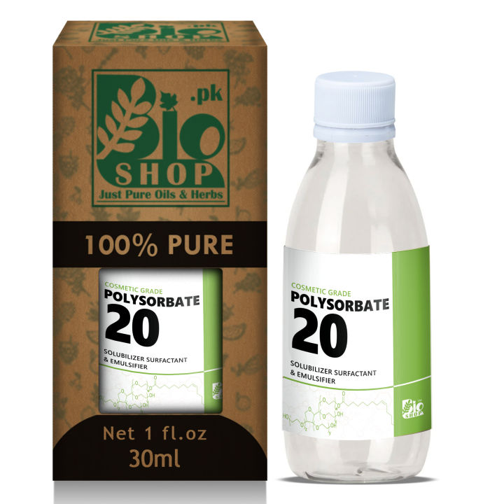 POLYSORBATE 20 | Tween 20 | 100% Pure Cosmetic Grade Solubilizer  & Emulsifier Used in cosmetics and personal care products| Cream, lotion, moisturizer