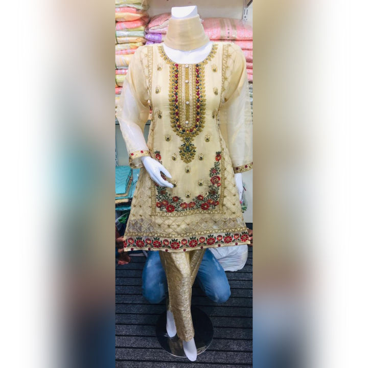Party Wear Messori 3Pc Stitch Suit