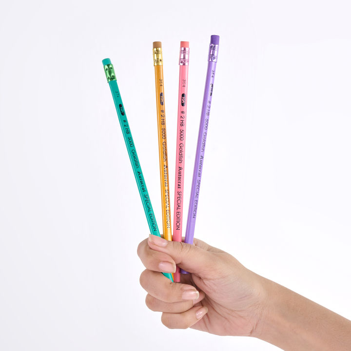 Goldfish%20Autocrat%20Special%20Edition%2048%20Pcs%20HB%20Pencils%20Plastic%20Jar%20(Triangular)%20with%20Eraser%20-%20Image%203