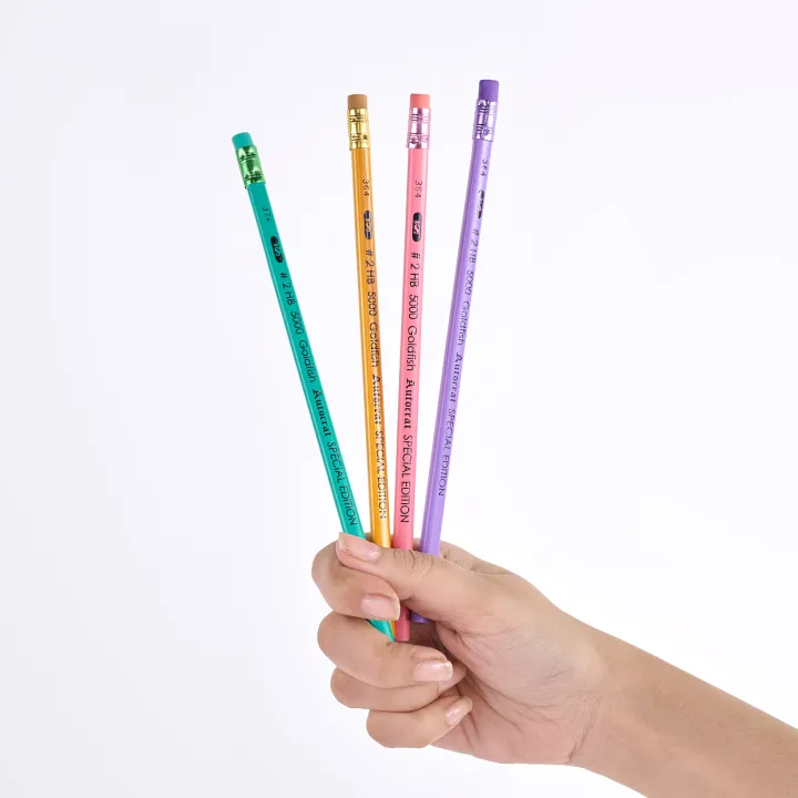 Goldfish%20Autocrat%20Special%20Edition%2048%20Pcs%20HB%20Pencils%20Plastic%20Jar%20(Triangular)%20with%20Eraser%20-%20Image%203