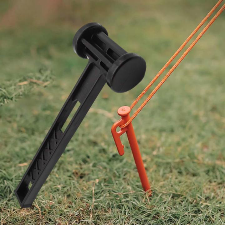 [HOT] Tent Stake Hammer Camping Mallet With Hole Portable Tent Peg Hammer Tent Stake Remover For Hiking Canopy Backyard Outdoor Awning