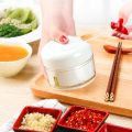 Manual Food Chopper - Mini Hand Pull Food Processor Garlic Press Mincer Vegetable Grinder for Meat Nuts Pepper. 