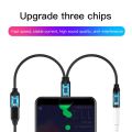 Type C to 3.5mm Charge Audio Adapter 2 in 1 USB C Splitter Headphone AUX Audio Cable for Huawei Smartphone Splitter. 