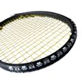 Scratch Prevent Badminton Racket Head Edge Protector Dog Pattern Wear Resistant Racquet Protective Sticker Printing White/Black. 