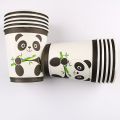 PANDA THEME CUPS PACK OF 10 PAPER CUPS. 