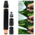 High Pressure Metal Brass Adjustable Black Nozzle Water Spray Car Wash And Home Gardening Tool. 