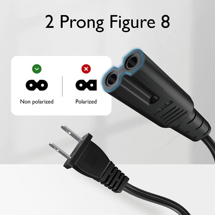 2%20Prong%20Power%20Cord%20Tape%20Cable%20(1.25Y)%20Black%20Original%20Branded%20Pure%20Copper%20Lead%20-%20Image%202