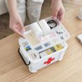 First Aid Kits Large Capacity Medicine Box Chest Organizer Medical Storage Box Container Box 2 Layer Plastic Storage Box. 