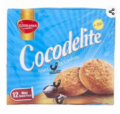 Cocodelite Real Coconut Cookies Mini Snack Pack 12 Packs – Mazaidar ...