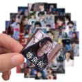 50PC/SET Xiao Zhan Wang Yibo Waterproof Stickers Bo Jun Yi Xiao Fun Hand Account Cute DIY Handmade Material Star Surroundings. 