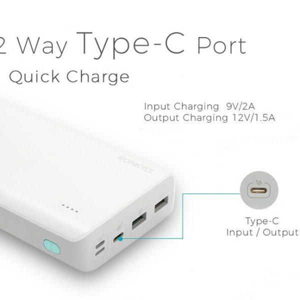 Sense%208P+%20Plus%2030000%20mah%20powerbank%20-%20ROMOSS%20Sense%208P%20Plus%2030000mAh%20fast%20charging%20QC%20Type-C%20Power%20Bank%20-%20Image%207