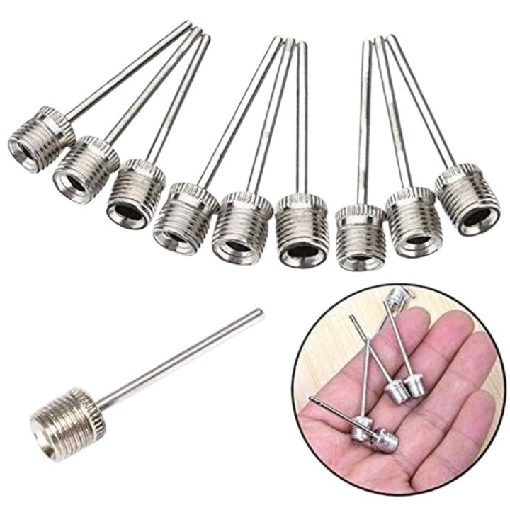 Stainless Steel Inflating Needle Pin Nozzle Set - Perfect for Footballs, Basketball, Soccer Balls, and More! (24 PCS PACK
