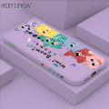 Hontinga for OPPO Reno2 F Case Cartoon Cute Monster Side Design Back Cover Soft Square Edge Liquid Silicone Phone Cases. 