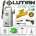 LUTIAN - LT202-1200 -100 BAR HIGH CAR PRESSURE WASHER - 1200 WATTS - AUTO START- SELF PRIMING - PORTABLE - 2 IN 1 GUN ( LONG & SHORT ) 3MONTHS WARRANTY. 