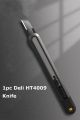 Deli Utility Knife Portable Pocket Box Cutter Retractable Paper нож 18MM 9MM Metal Blade for Office School Stationery Supplies. 