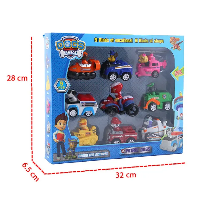 Action%20&%20Toy%20Figures%20-%20Paw%20Patrol%20Toys%20Set%20of%207/%209%20Pieces%20-%20Image%202