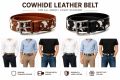 Cowhide leather belt. 