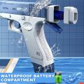 Electric Water Gun for Adults and Children, Automatic Glock Water Gun Range Up to 25-32 Ft, Two Water Reservoirs, Powerful Electric Water Gun for Pools, Beaches, Summer Picnic Party, Safe Outdoor toys for boys. 