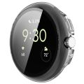 For Google Pixel Watch Tempered Glass Film PC Watch Case. 
