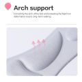 【Footprint】 Thickening Cotton 3D Support Elastic Shoes Insoles Breathable High Heel Shoes Pad. 