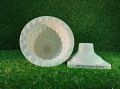 COPA Plastic Gardening Pot Table Vase - Pot Vase Planter With Base Long Design - White. 