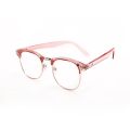 Eyeglasses Anti-radiation Replaceable Lens Computer Protection anti blue rad glasses/Half Metal glass for women. 