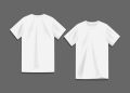 plane white T shirt. 