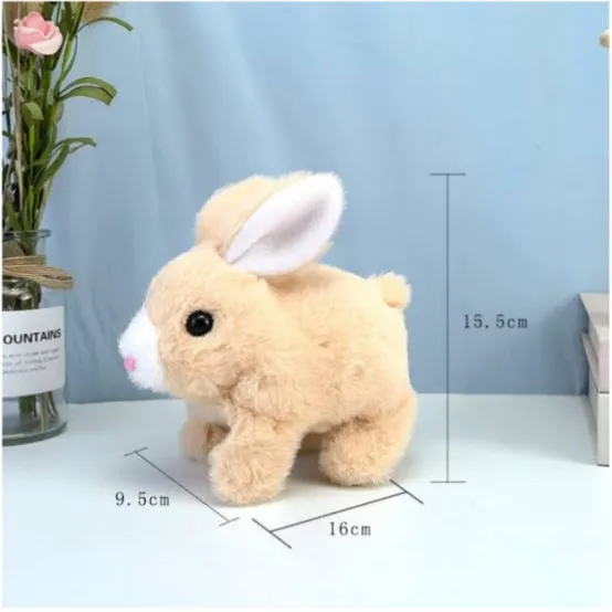Run Rabbit Run Toy Cute Electronic Stuff Bunny Walking Jumping Running Rabbit Toy ...