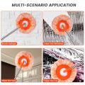 360° Rotating Round Shape Extendable Microfiber Mop For Floor Cleaning | Adjustable Stick Mop Cleaning Accessories for Home. 
