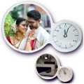 LED Magic Mirror Photo Frame with Digital Clock and Cable 16.5cm ABS Lens. 