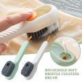 A.W.S.K Cleaning Brush with Soap Dispenser | Long Handle | Soft Bristle | Shoes & Clothes Cleaner | Household Laundry Cleaning Tool. 