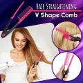 V Type Straightening Comb Hair Straightener Brush Pro Salon Haircut DIY Barber Styling Tools Anti-static Comb Brush. 