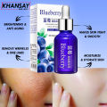 BIOAQUA Wonder Blueberry Whitening Pure Esence Hyaluronic Acid Face Serum & BIOAQUA Blueberry Moisturizing Facial Sheet Mask. 