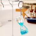 Carat Sand Timer Key Ring Portable Liquid Hourglass Keychain with Metal Car Key Ring Holder Diy Backpack Decoration Pendant Ornament Birthday Gift. 