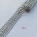 Gota Patti Lace Medium Size 5-yard roll of fancy Zari lace; ideal for dresses, dupattas, and borders. 