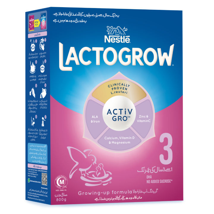 NESTLE LACTOGROW 3 Growing-up Formula Powder Milk 800g