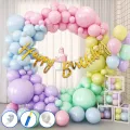 58 Pcs Birthday Decoration Set for Boys & Girls Including Happy Birthday Banner, Latex Balloons, Confetti Balloons, Arch Tape, Dot Tape, Happy Birthday Decoration Items Set for Boys & Girls. 