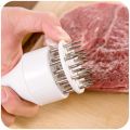 Meat Tenderizer Tool Stainless Steel Needle Ultra Sharp 24 Blades Meat Hammer Meat Tenderizer Tool. 