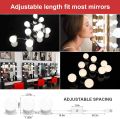 LED Vanity Lights, Hollywood Style LED Vanity Mirror Lights Makeup Light Kit with 10 Dimmable Light Bulbs & Adjustable Length USB Power Supply Plug in Lighting Fixture Strip for Makeup Dressing Table. 