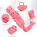 Elite Pink 8-Nozzle Bubble Emitter  Bubble Generator with Bubble Solution for Kids - Sleek Midnight Design. 