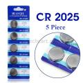 5pcs CR2025 Button Battery 3V Lithium Coin Cells use Car mp3 Remote and other. 